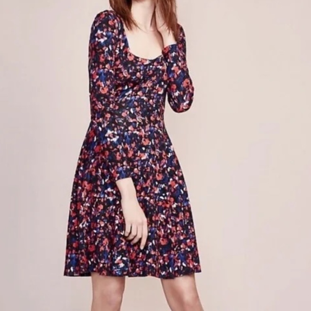 Anthropologie HD in Paris Longsleeve Saraid Dress - Medium